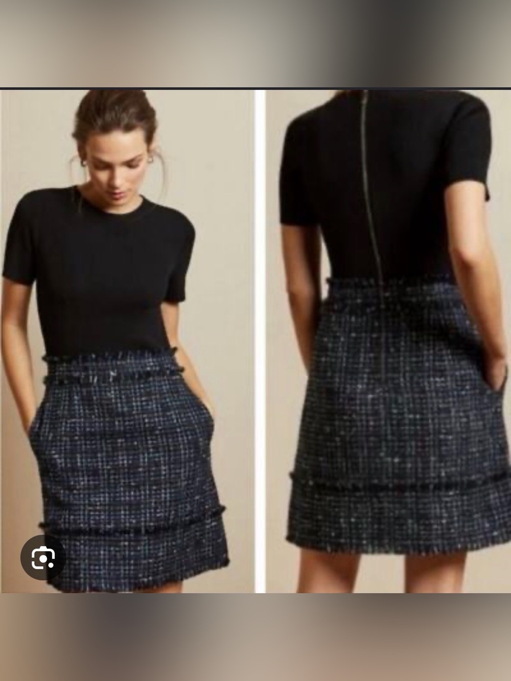 Ted Baker Mixed Media mini dress